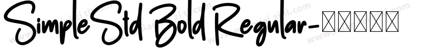SimpleStd Bold Regular字体转换